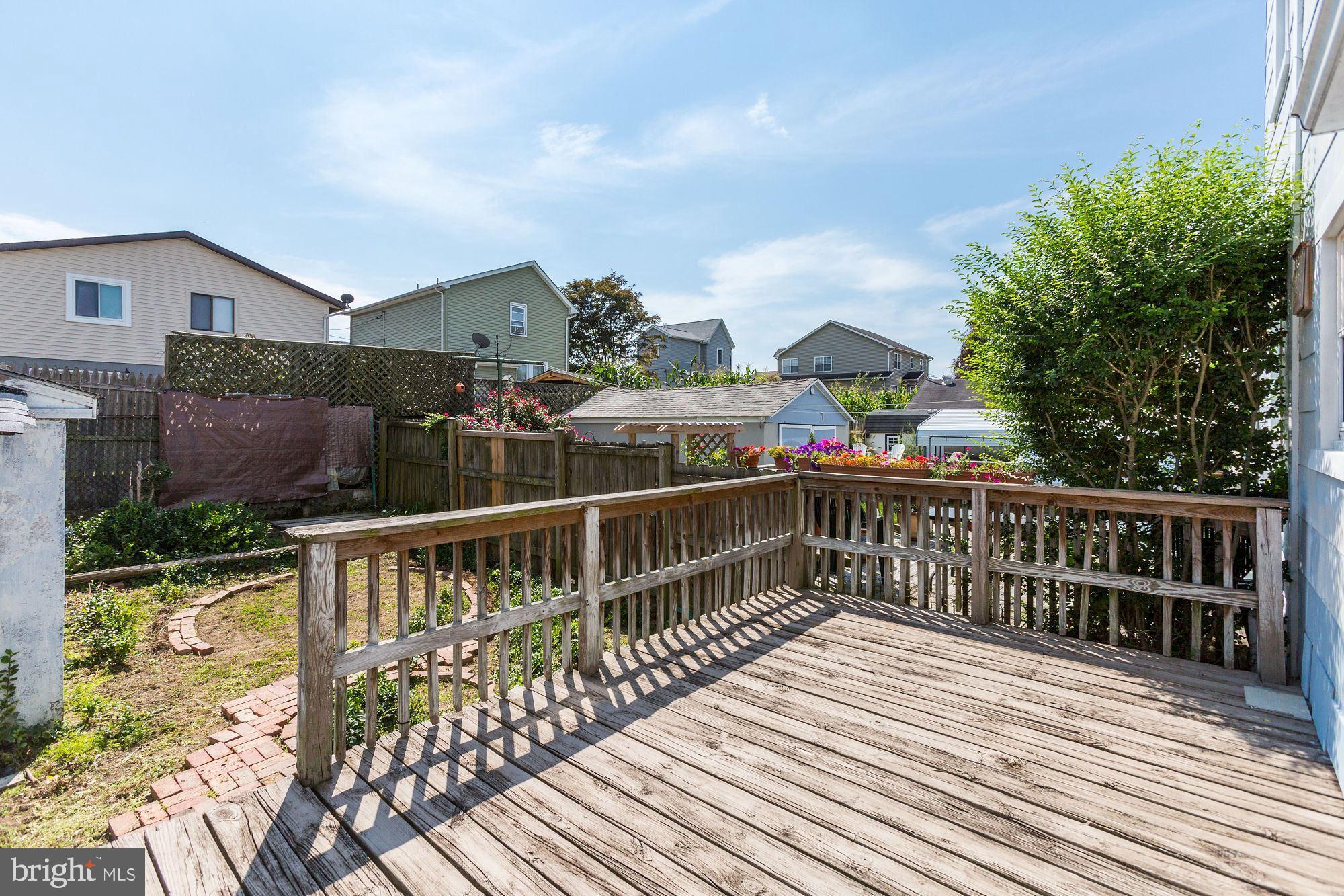 3609 Hineline Road Baltimore, MD 21229 - Photo 32 of 40 Rear Deck with Fenced Yard Access