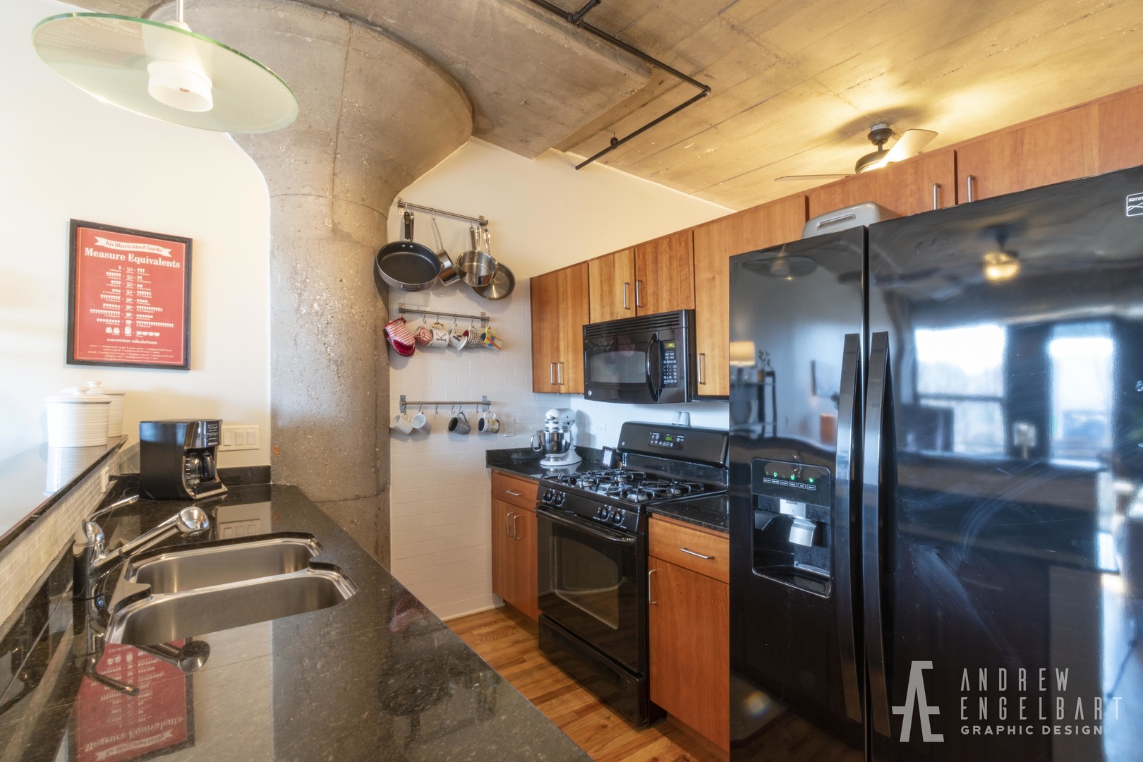 1151 West 15th Street, Unit 209 Chicago, IL 60608 - Photo 8 of 30 a kitchen with a refrigerator and a sink