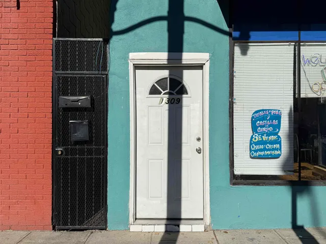 a view of front door