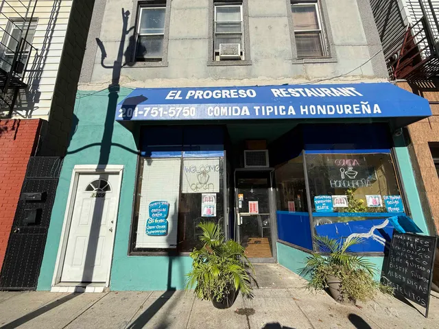 a view of an entrance of the building