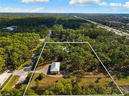 a view of a lake with a city