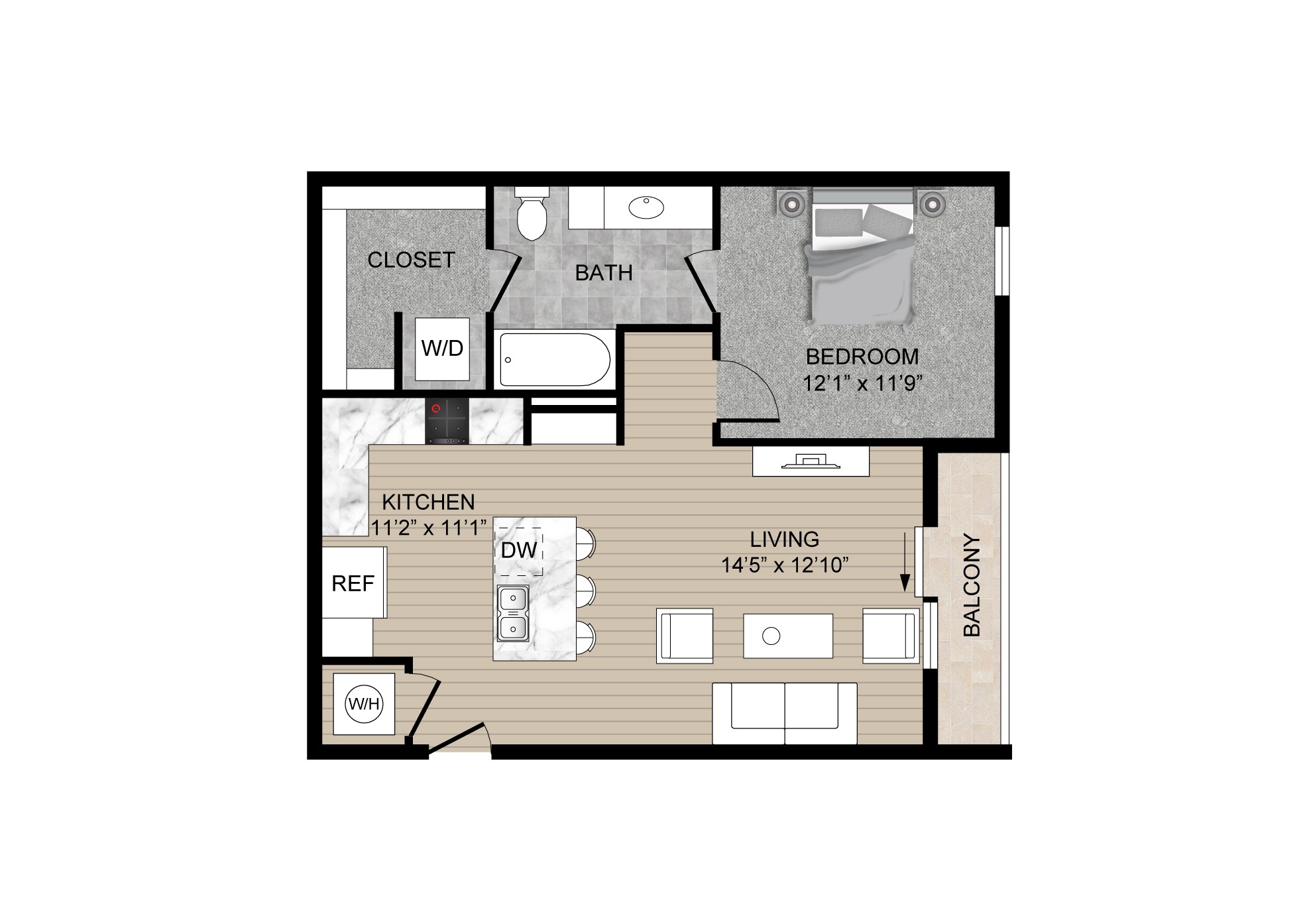 2130 Aldine Mail Rte Road, Unit A101 Houston, TX 77039 - Photo 6 of 9 a picture of a bench in a building