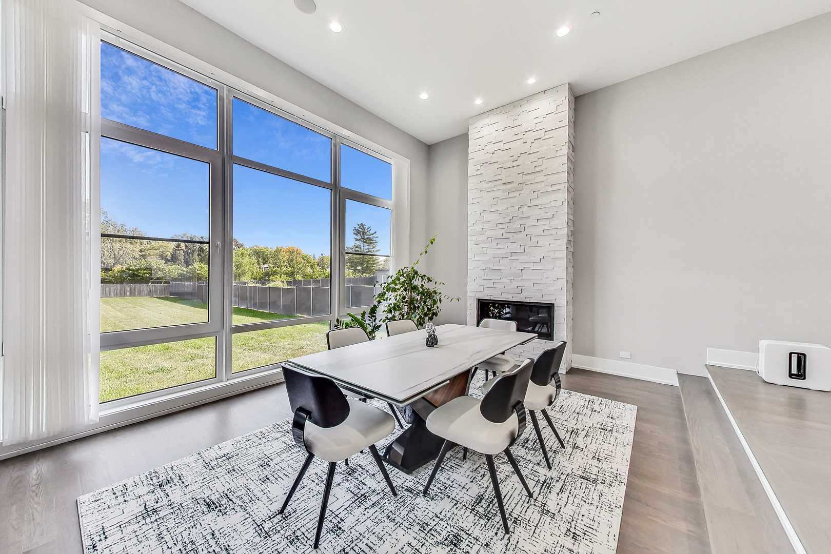 1331 Pfingsten Road Northbrook, IL 60062 - Photo 11 of 38 a view of a dining room with furniture window and wooden floor