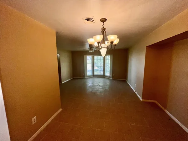 a view of a livingroom with a window