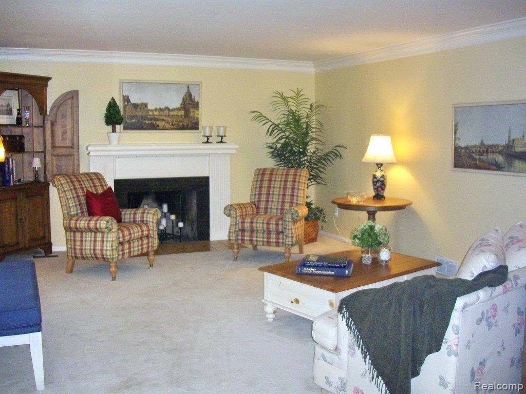 2010 Redding Road Birmingham, MI 48009 - Photo 5 of 12 Living Room With Fireplace