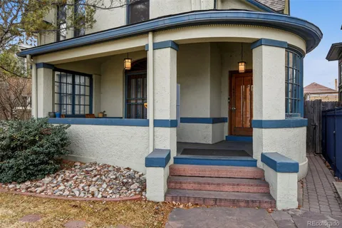 a front view of a house