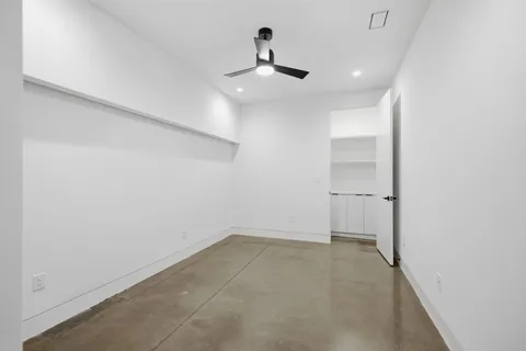a view of a room with storage and utility room