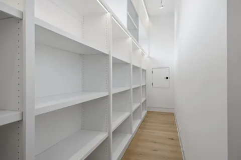a close view of a dresser