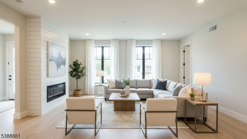 9 Century Place Passaic, NJ 07055 - Photo 2 of 9 a living room with furniture and a fireplace