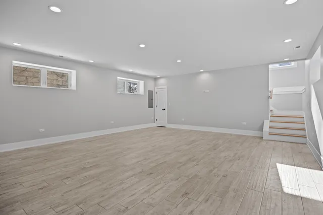 a bathroom with a sink a vanity and mirror