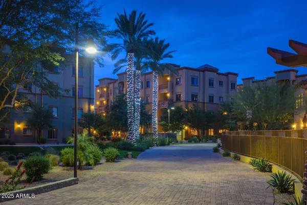 a view of a building and a lake view