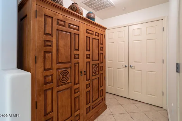 a view of front door