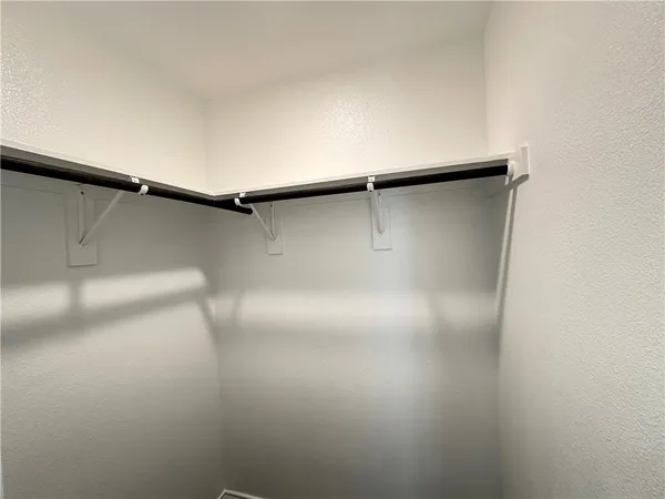 a close view of closet