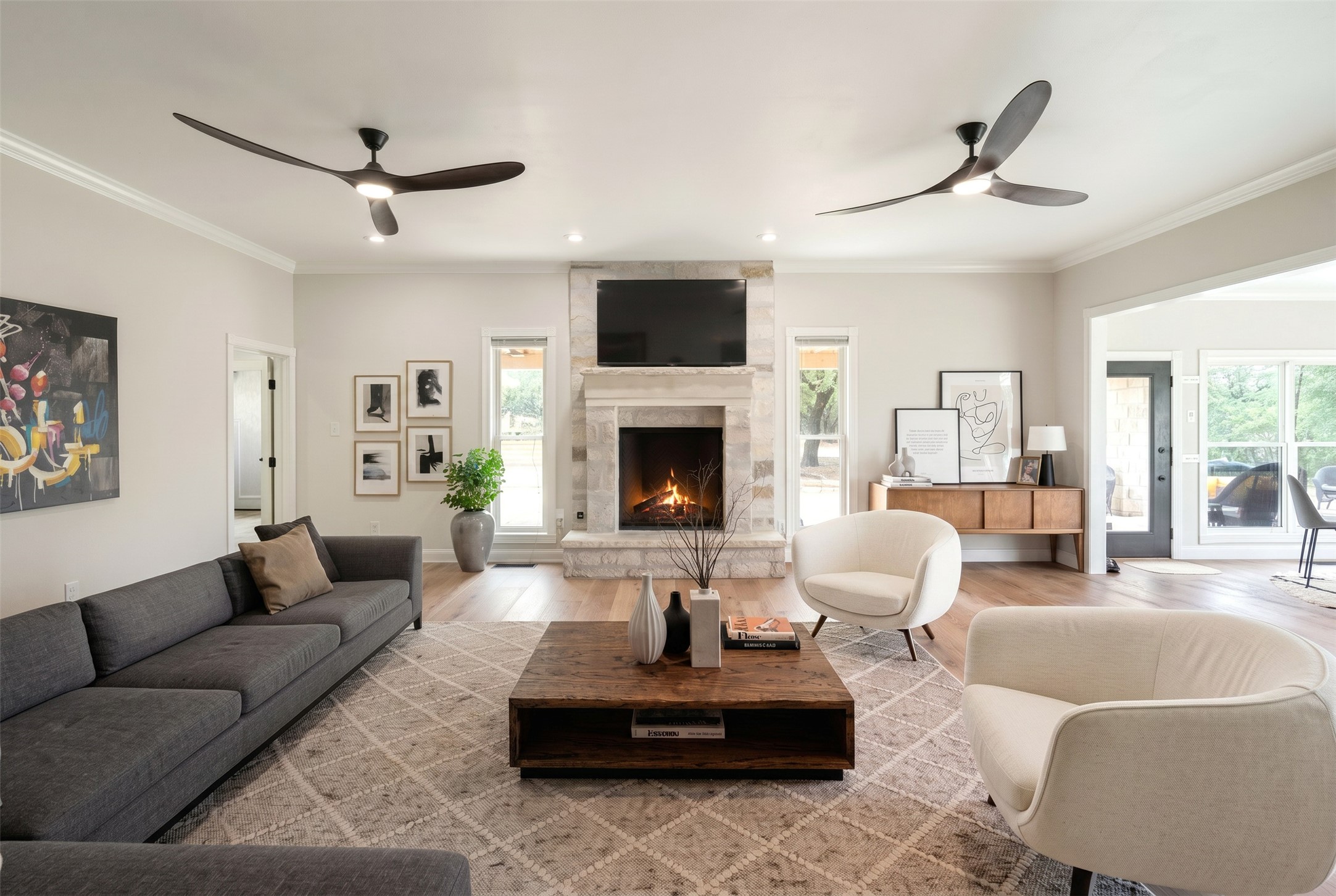 4915 Canyon Ranch Trail Spicewood, TX 78669 - Photo 5 of 40 Virtually staged living