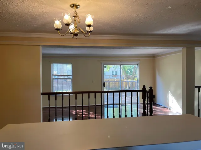 a view of staircase from window