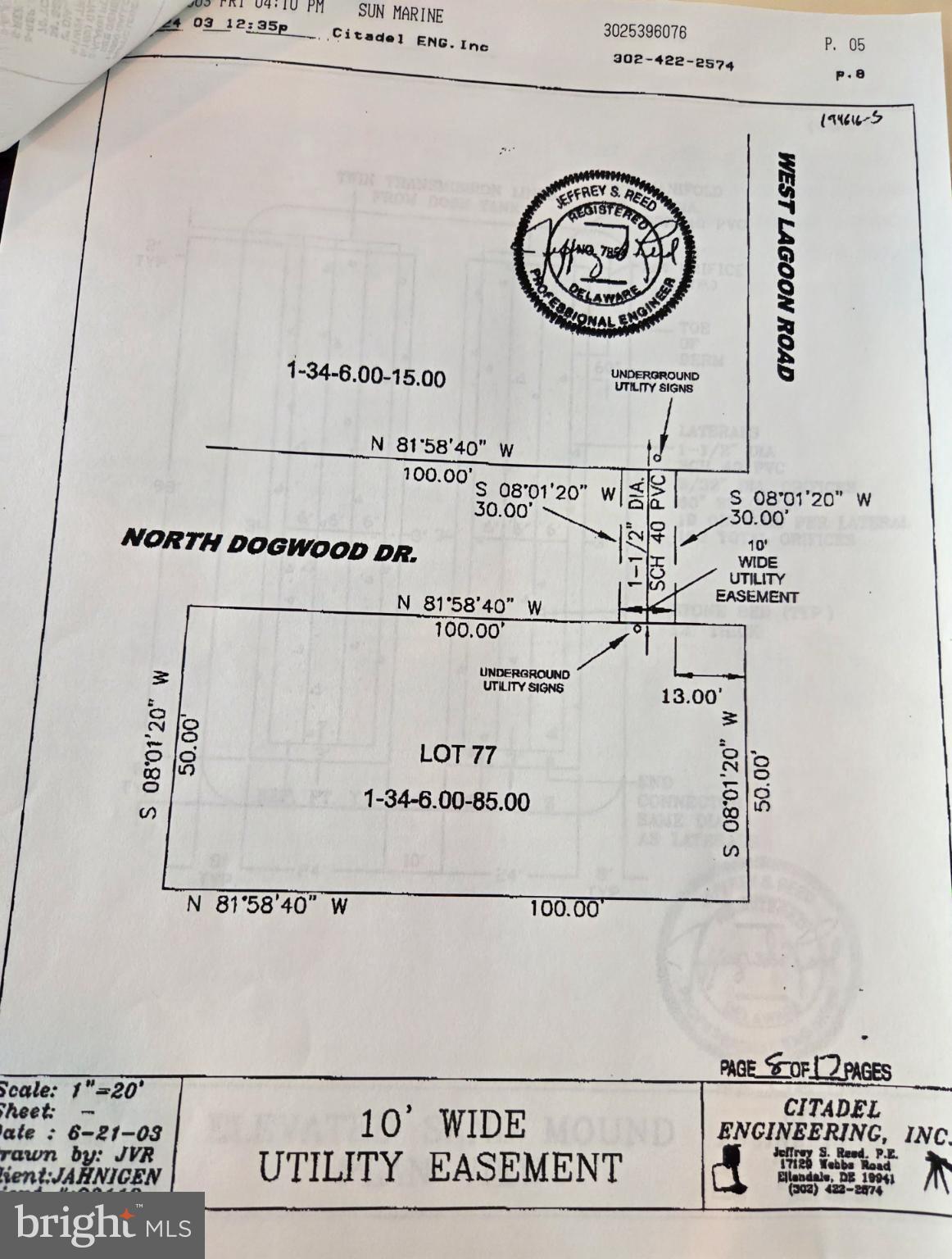2 West Lagoon Road Dagsboro, DE 19939 - Photo 9 of 10 Previously approved access shared Septic, 2003 Exp