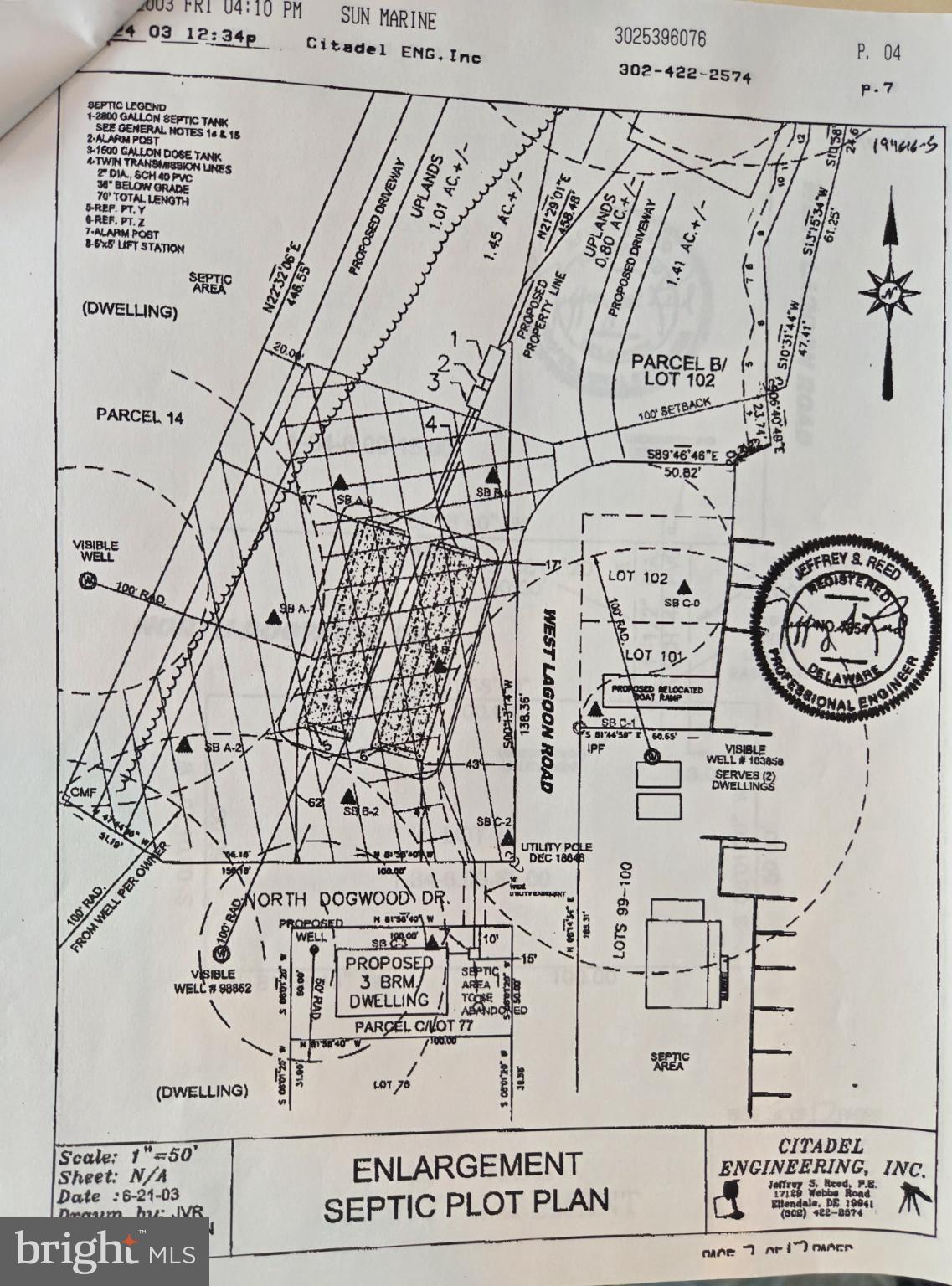 2 West Lagoon Road Dagsboro, DE 19939 - Photo 10 of 10 Previous Septic plan from 2003, Exp