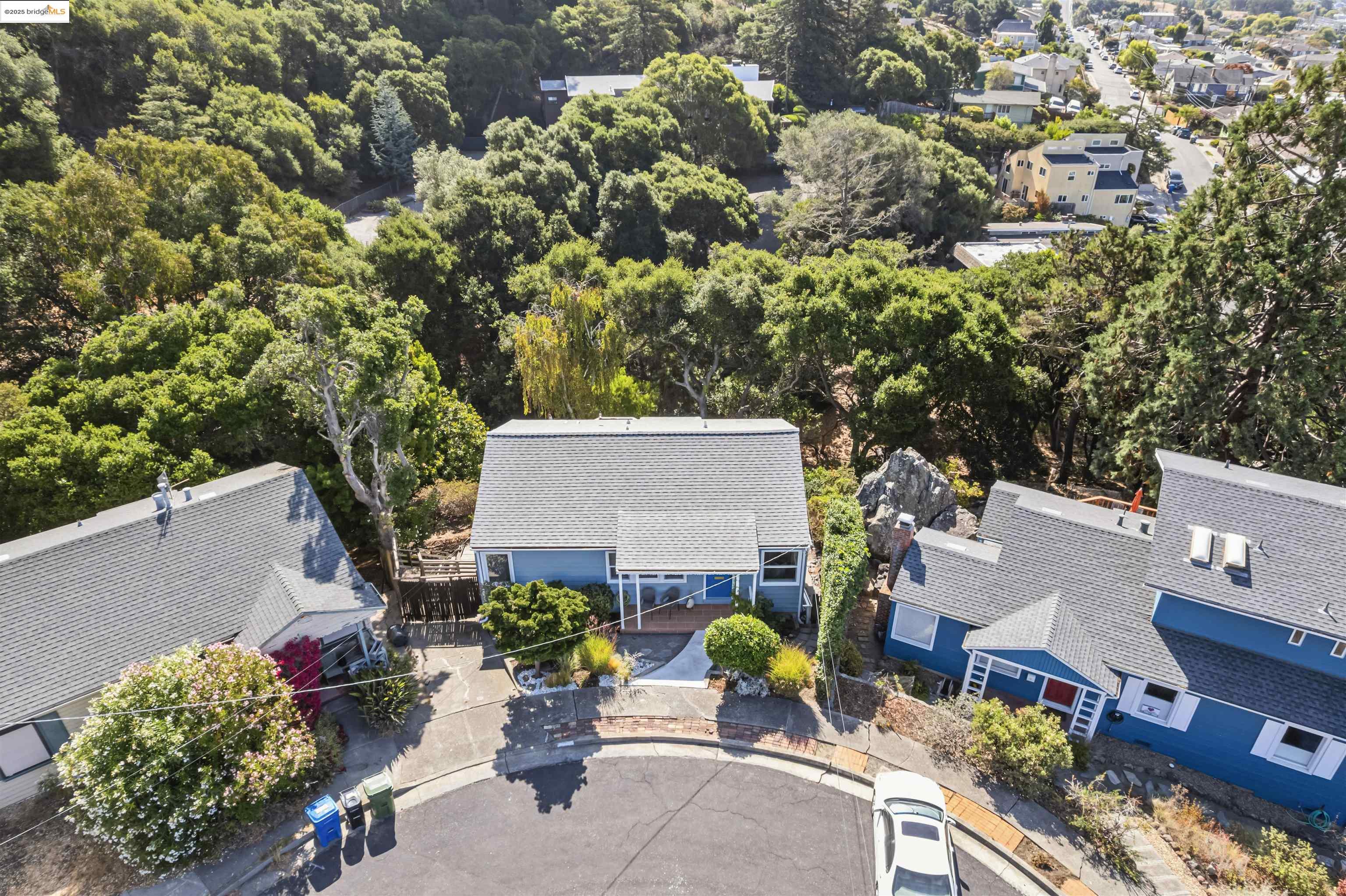 7318 Gladys Avenue El Cerrito, CA 94530 - Photo 15 of 33 an aerial view of a house with swimming pool and outdoor seating