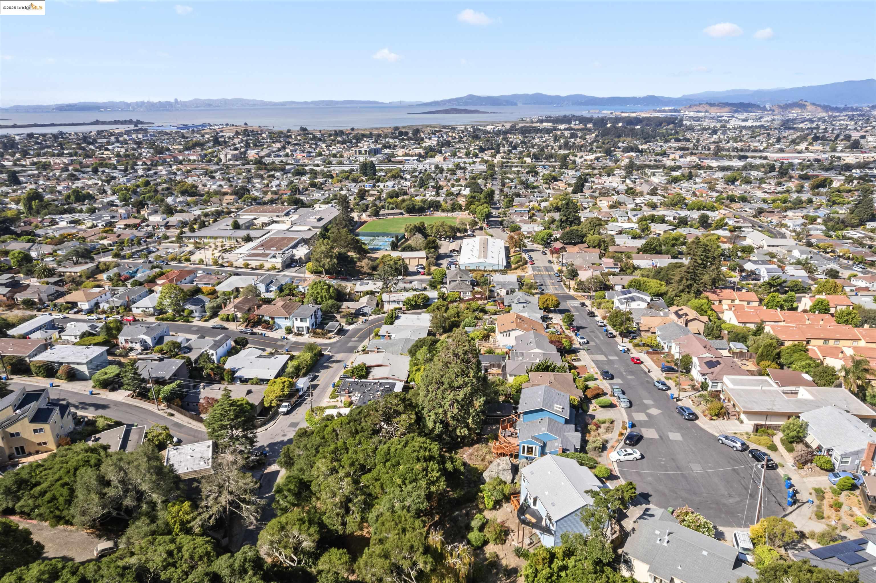 7318 Gladys Avenue El Cerrito, CA 94530 - Photo 17 of 33 an aerial view of a city with lots of residential buildings