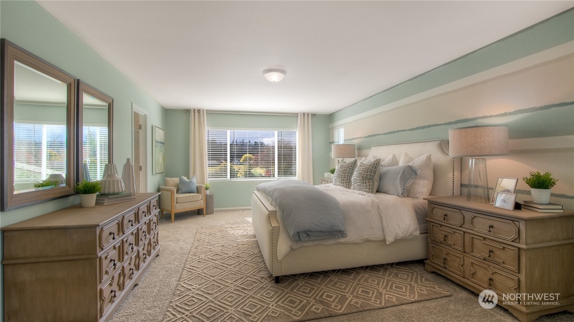 1323 Baker Hts Loop Bremerton, WA 98312 - Photo 8 of 18 a bedroom with a bed and large windows