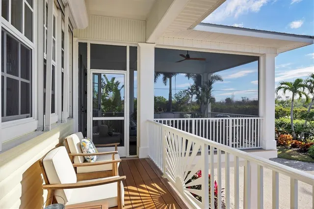 a outdoor living space with furniture