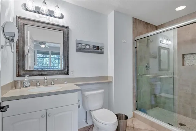 a view of a swimming pool with a yard