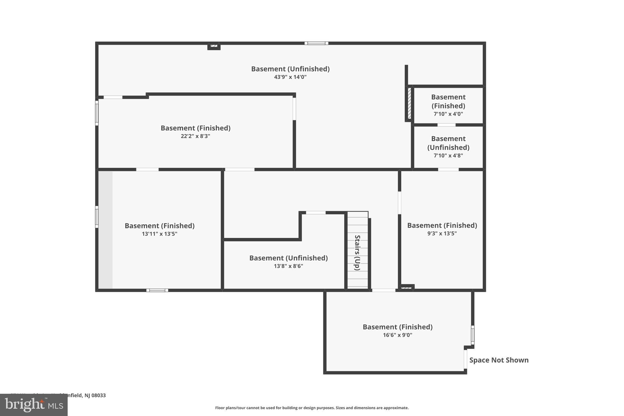 871 Wayside Lane Haddonfield, NJ 08033 - Photo 39 of 39 Basement floor plan