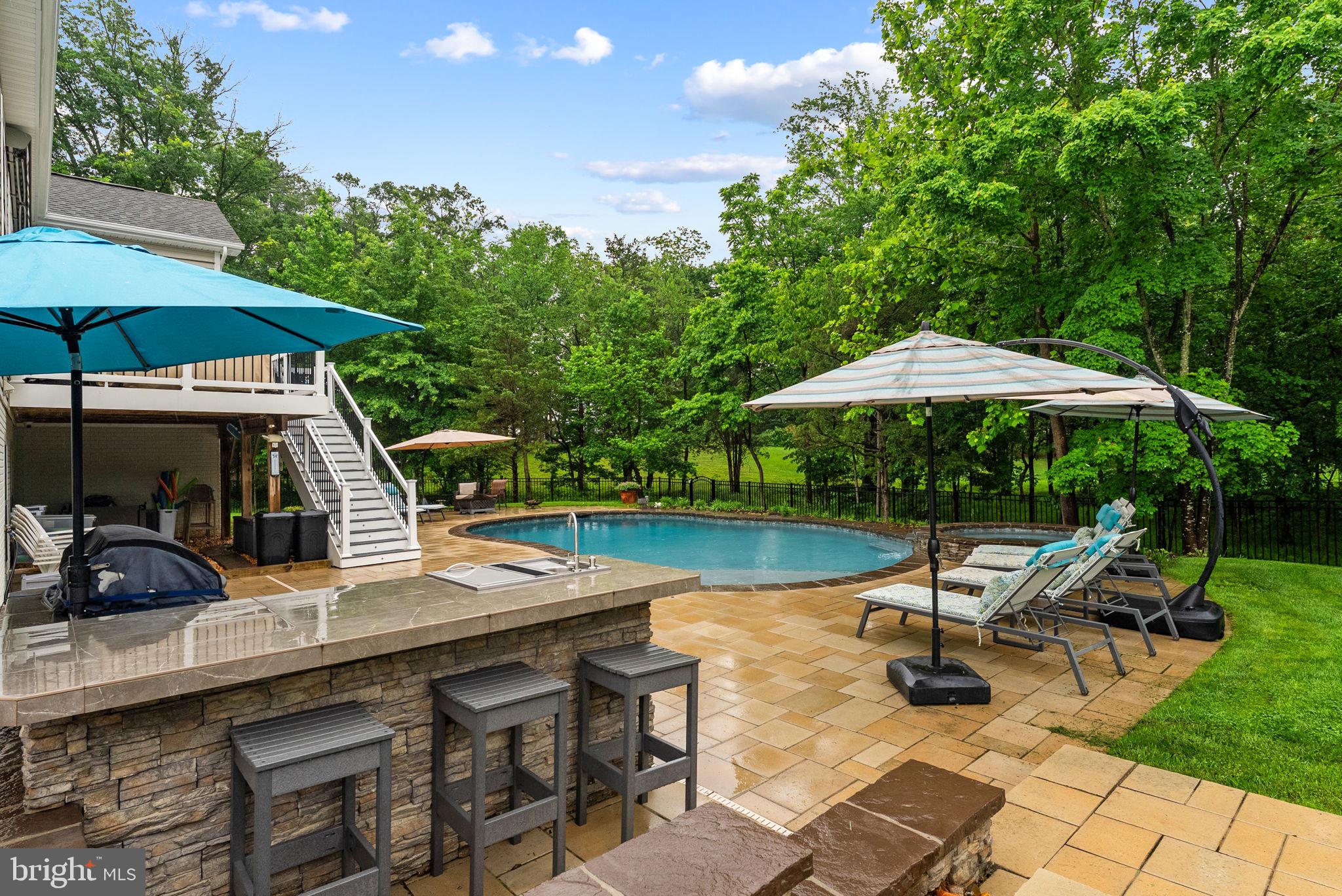 9801 Thoroughbred Road Warrenton, VA 20187 - Photo 91 of 119 Expansive stone patio
