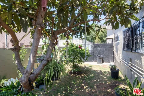 a view of a back yard of the house