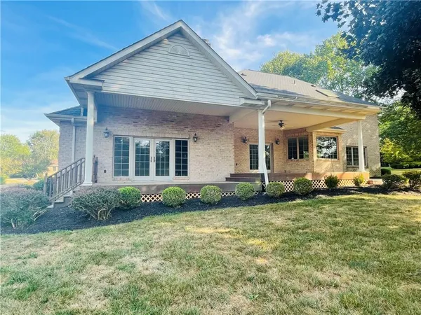 a view of a house with a patio
