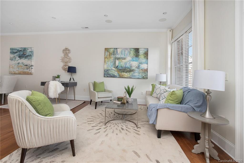 5425 Closeburn Road, Unit 212 Charlotte, NC 28210 - Photo 5 of 14 a living room with furniture and a large window