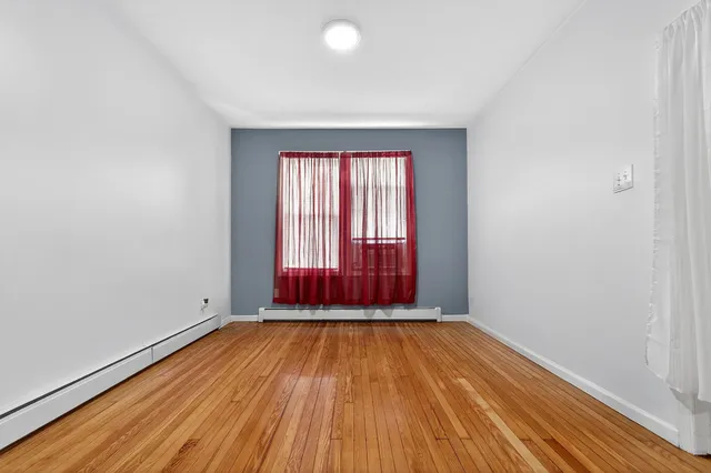 a view of wooden floor in a room