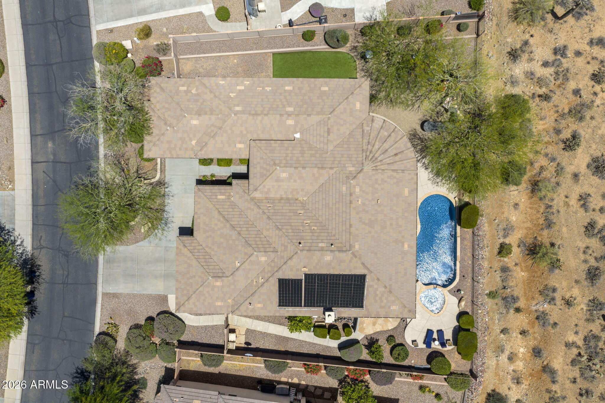41619 North River Bend Road Anthem, AZ 85086 - Photo 58 of 84 an aerial view of a house with outdoor space