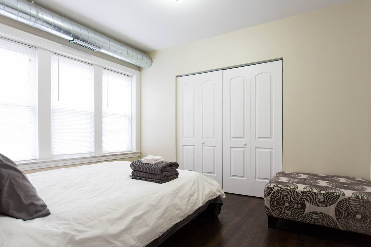 4136 West Palmer Street Chicago, IL 60639 - Photo 20 of 35 a bedroom with a bed and a window