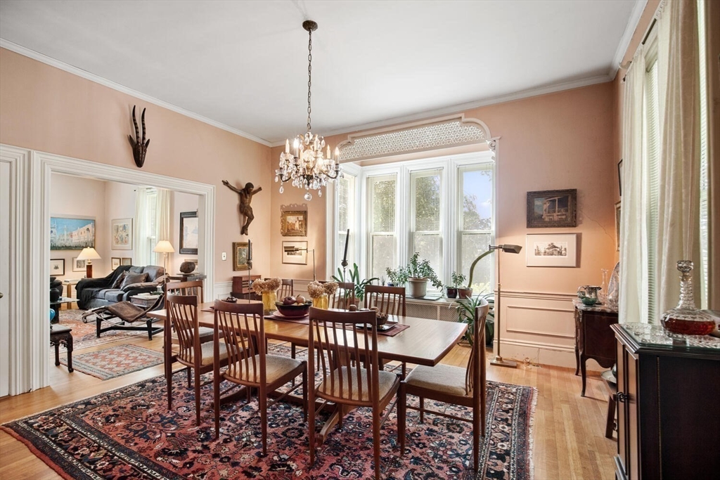 41 Dearborn Street Salem, MA 01970 - Photo 7 of 37 a view of a dining room with furniture and chandelier