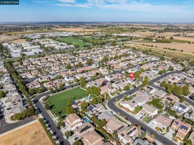 an aerial view of a city