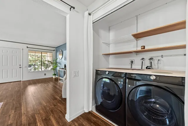 a view of storage and utility room