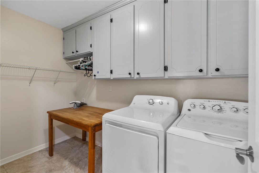 3513 Hopewell Road Anderson, SC 29621 - Photo 13 of 50 Functional laundry space includes cabinetry and a convenient folding area.