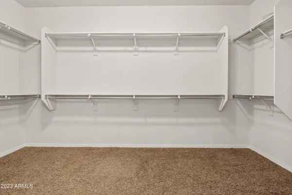 a view of a room with a mirror