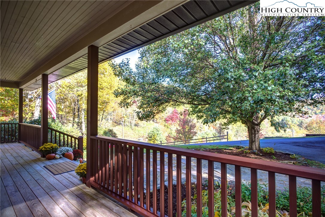 1267 Hopewell Church Road Boone, NC 28607 - Photo 8 of 50 a view of a wooden deck