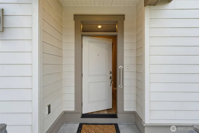 a view of front door