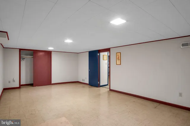 a view of a storage room