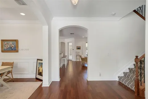 a view of livingroom with furniture and wooden floor
