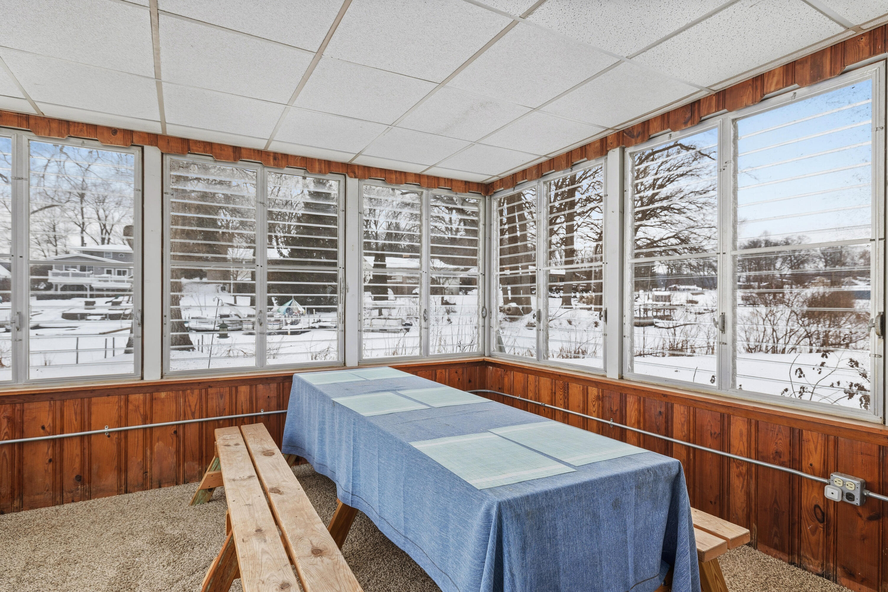 292 Grayson Road La Porte, IN 46350 - Photo 10 of 27 a room with pool table and windows