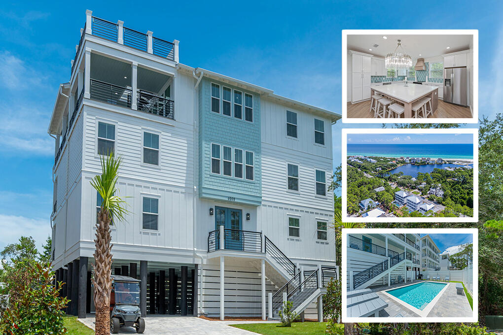 a front view of a building with a glass door
