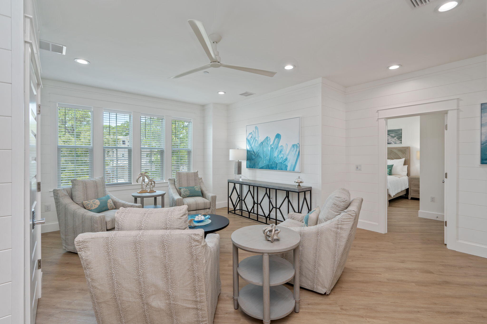 6508 West County Highway 30A Santa Rosa Beach, FL 32459 - Photo 30 of 75 a living room with furniture and a large window