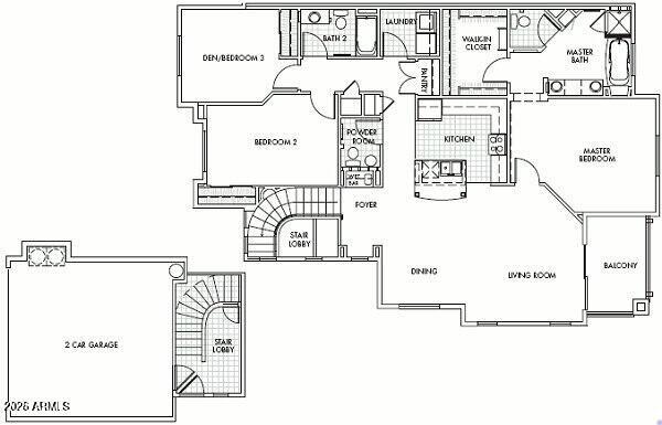 250 West Queen Creek Road, Unit 204 Chandler, AZ 85248 - Photo 35 of 35 QC 204 Floorplan