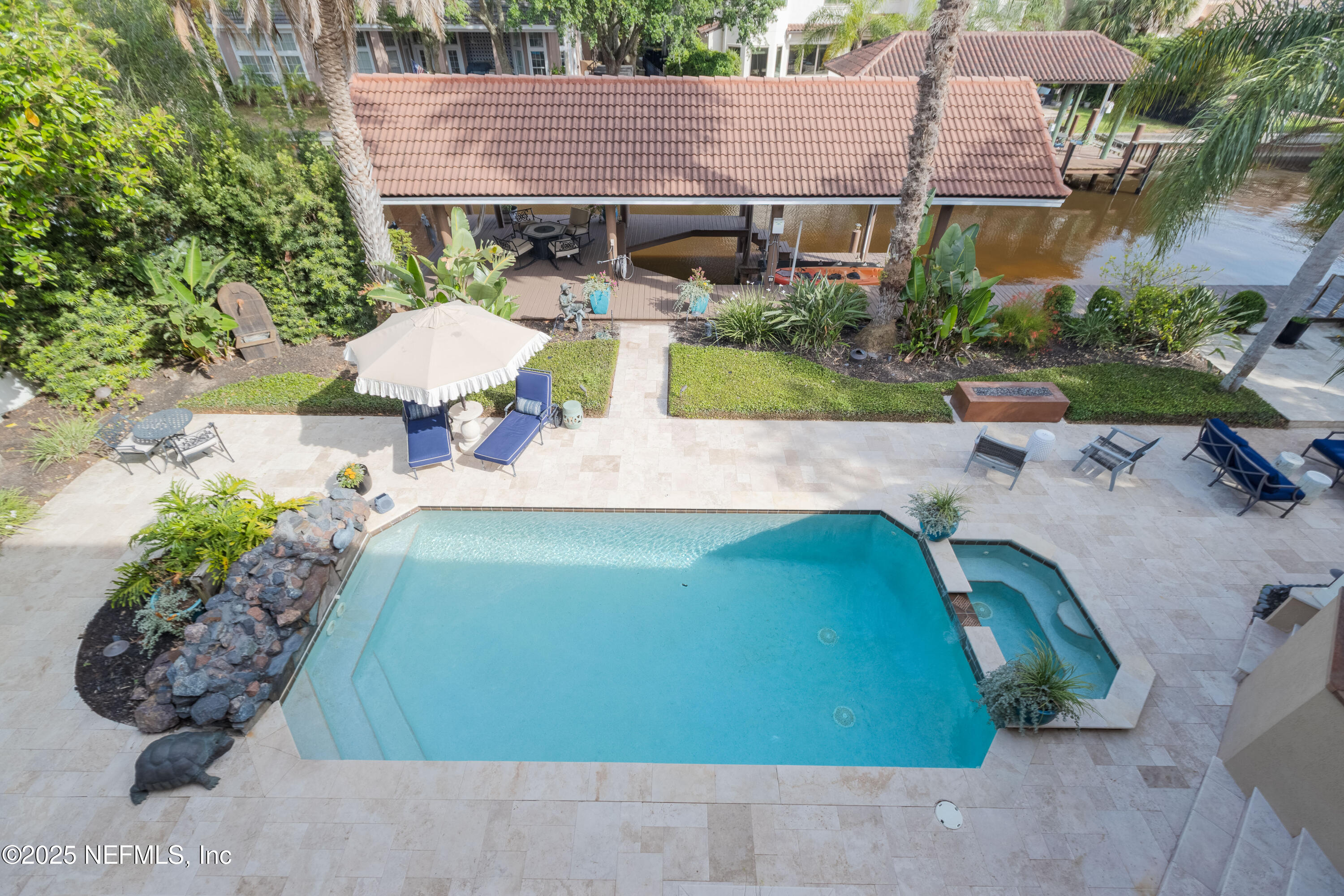 1868 Christopher Point Road South Jacksonville, FL 32217 - Photo 56 of 70 View to pool and boat dock
