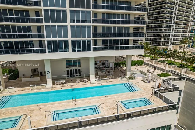 a view of a city with tall buildings