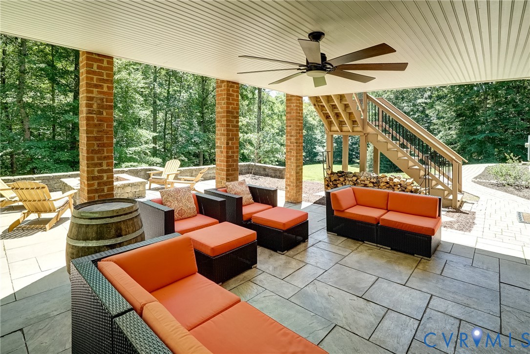 1295 Hermitage Road Manakin-Sabot, VA 23103 - Photo 12 of 55 a balcony with furniture and a table